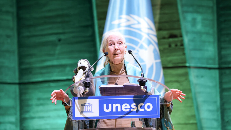 La Dra. Jane Goodall ofrece un inspirador discurso en la Unesco (París)